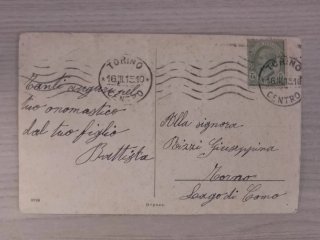 Cartolina viaggiata Torino 1913