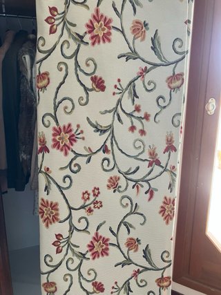 Cortina beige y roja 1,25 x 2,60