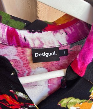 Blusa Desigual Negra Floral