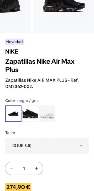 Zapatillas Nike Air Max plus Talla 44.5