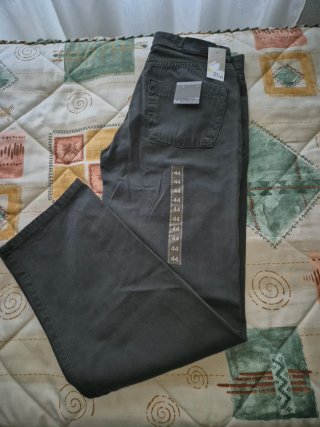 Pantalón loneta verde caky tipo vaquero