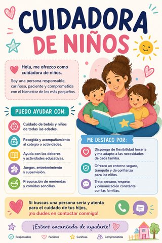 Cuidadora de niños.