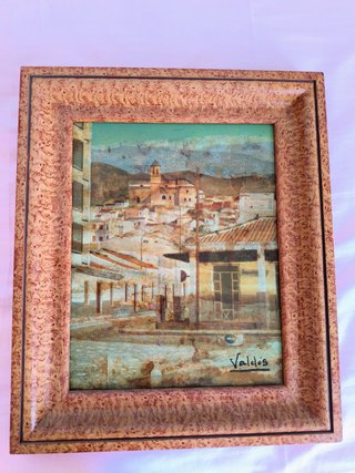Oleo sobre lienzo Antonio Valdés 20x25