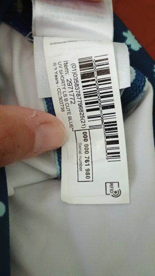 Muta anti-UV Decathlon 3 anni