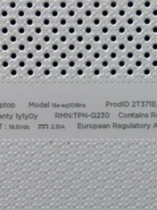 Portátil HP Blanco