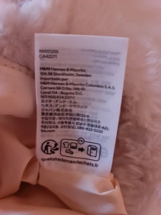 Bolso de peluche blanco para mujer