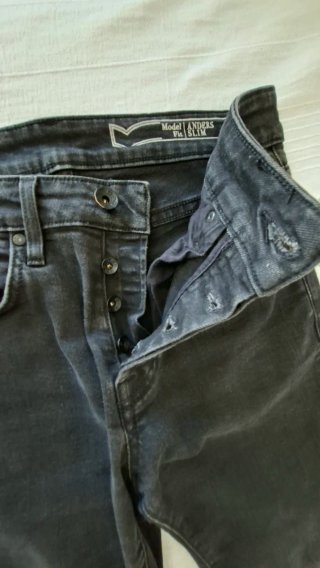 Jeans nero da uomo Gas