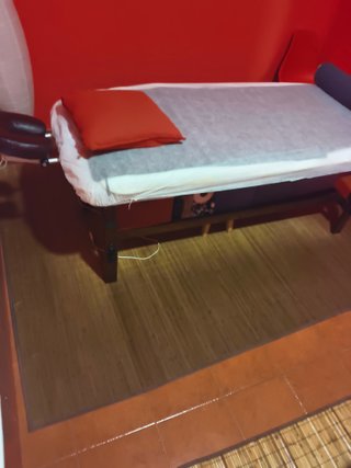 Alfombra de bambú y madera