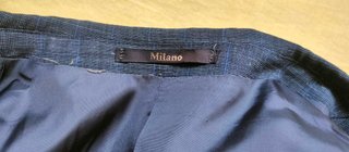 Traje Milano Hombre Azul Grisáceo