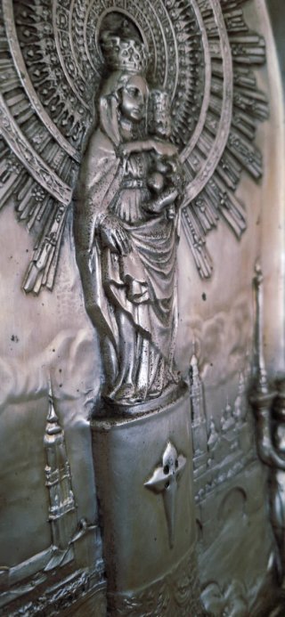 Cuadro Virgen del Pilar Plata