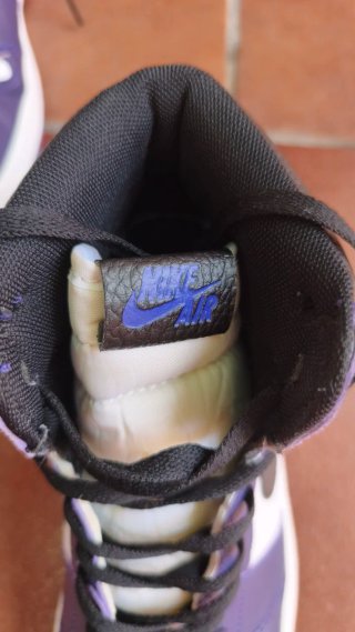 Nike Air Jordan 1 Morado Blanco