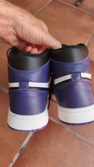 Nike Air Jordan 1 Morado Blanco