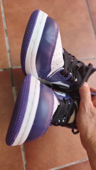 Nike Air Jordan 1 Morado Blanco