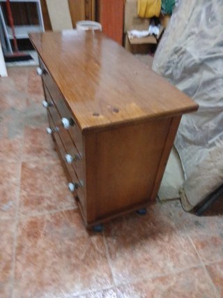 Cómoda de pino con 3 cajones