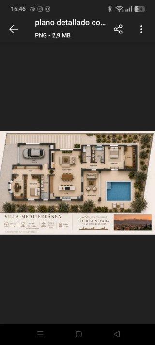 Terreno en venta con proyecto de Villa medi