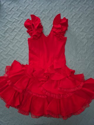 Traje de flamenca niña volantes