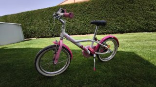 Bicicleta infantil niña rosa