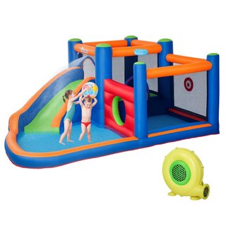 Hüpfburg, mit Rusche, Hüpfbereich, Pool, aufblasba