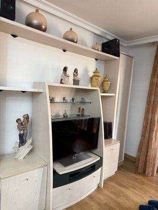 Mueble modular salón madera maciza