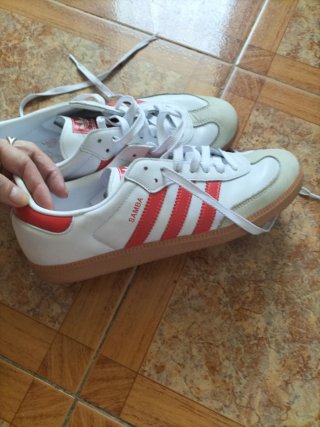 Zapatillas Adidas Samba Blancas Rojas