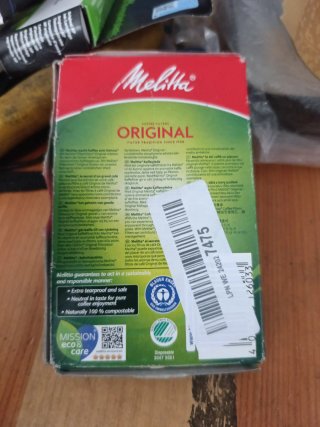 Filtros Melitta Original 100 uds