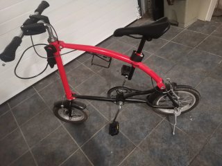 Bici Plegable Ossby Curve Roja