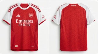 Camiseta de fútbol Adidas Roja y Blanca