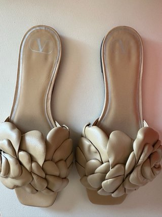 Sandalias Valentino Garavani Beige Flor