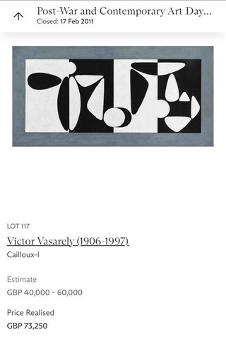 Cuadro de impresión abstracta Victor Vasarely