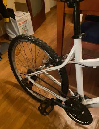 Bicicleta Rockrider 5.1 Btwin Blanca
