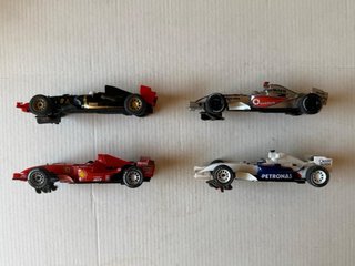 4 Coches F1 Scalextric SCX 1:43