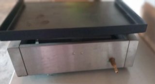 Plancha industrial acero a gas