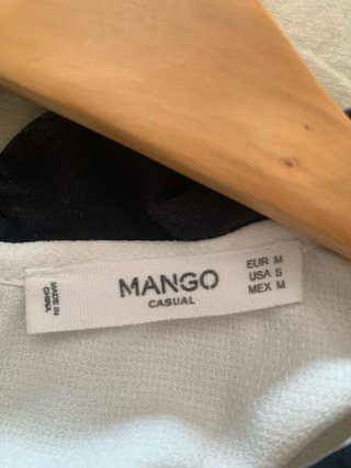 Blusa Mango cuello Peter Pan Talla M