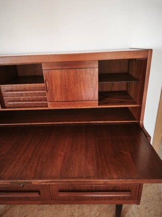 Secreter Danés Vintage Teca Mid-Century