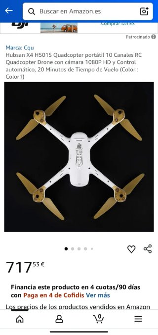 Hubsan X4 Air H501S Drone Negro/Dorado