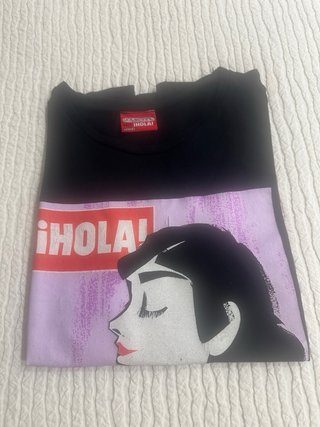 Camiseta Custo Negra Hola Audrey