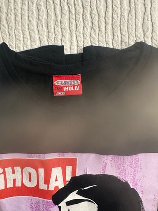 Camiseta Custo Negra Hola Audrey