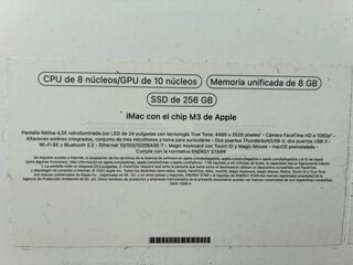 Apple iMac 24 M3 Chip Plata