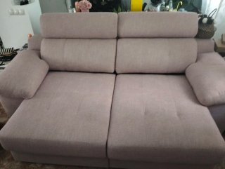 Sofá Cama Rosa y Negro
