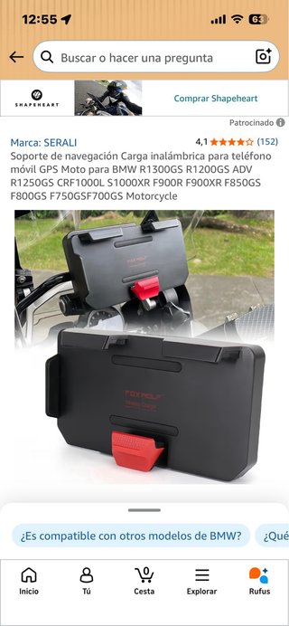 Cargador Inalámbrico FOX WOLF Soporte Teléfono