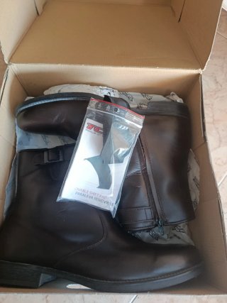 Botas motero marrones