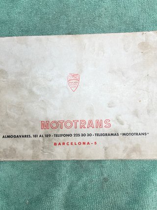 Catálogo Recambio Ducati Monoárbol