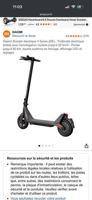 Patinete Eléctrico Xiaomi 4 Series
