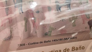 Cortina de Baño 140x180 Multicolor