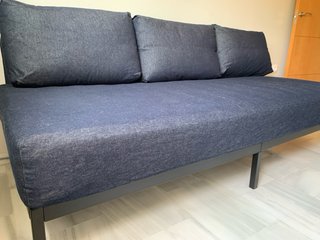 Sofá-cama Ikea Råvaror azul oscuro