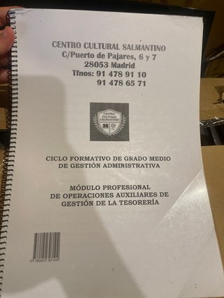 Operaciones auxiliares de gestion de la tesorería