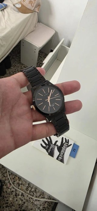 Reloj Lotus Acero Inoxidable Negro/Plata