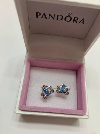 Pendientes Pandora Cenicienta Disney Azul