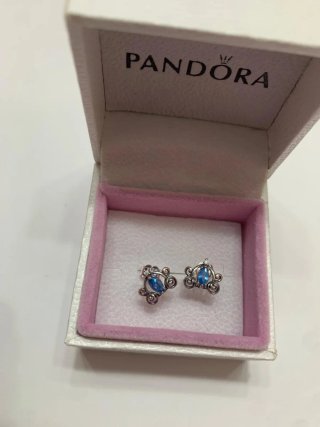 Pendientes Pandora Cenicienta Disney Azul