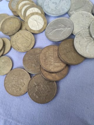 Lotto di 38 monete antiche francesi
